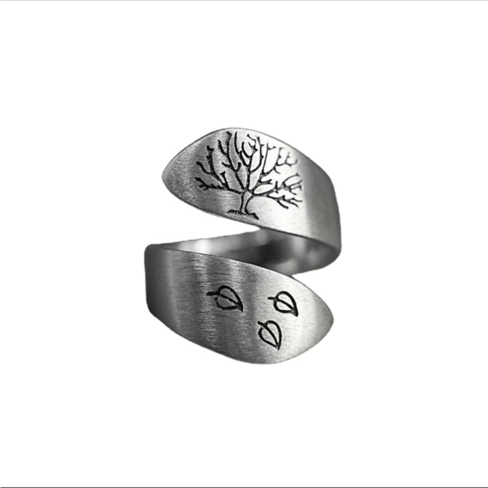 HOT DEAL!! 🔥 Silver Tree of Life Twist Wrap Ring